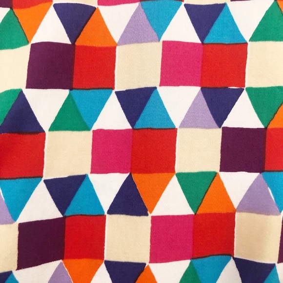 kate spade | Sleeveless Geometric Print Abbey Sheath Dress Size 4 Spring Summer - Picture 10 of 12